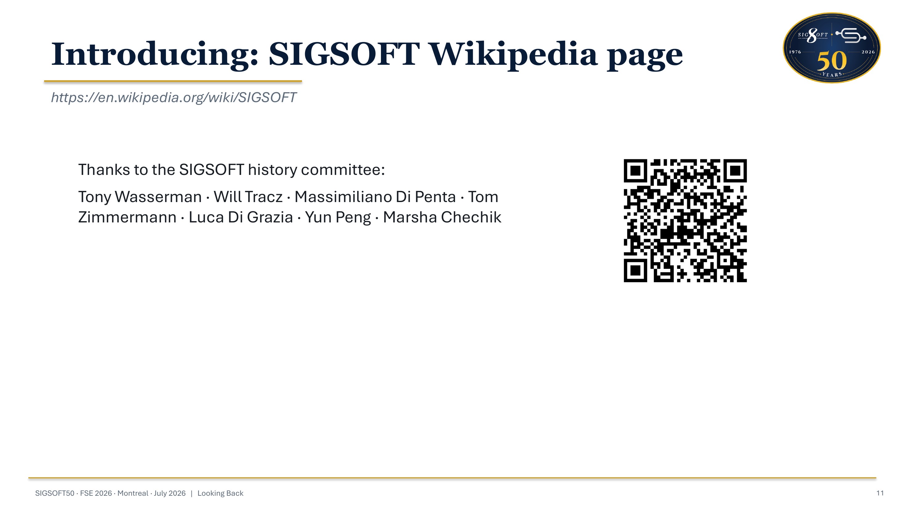 SIGSOFT50 visual frame 13