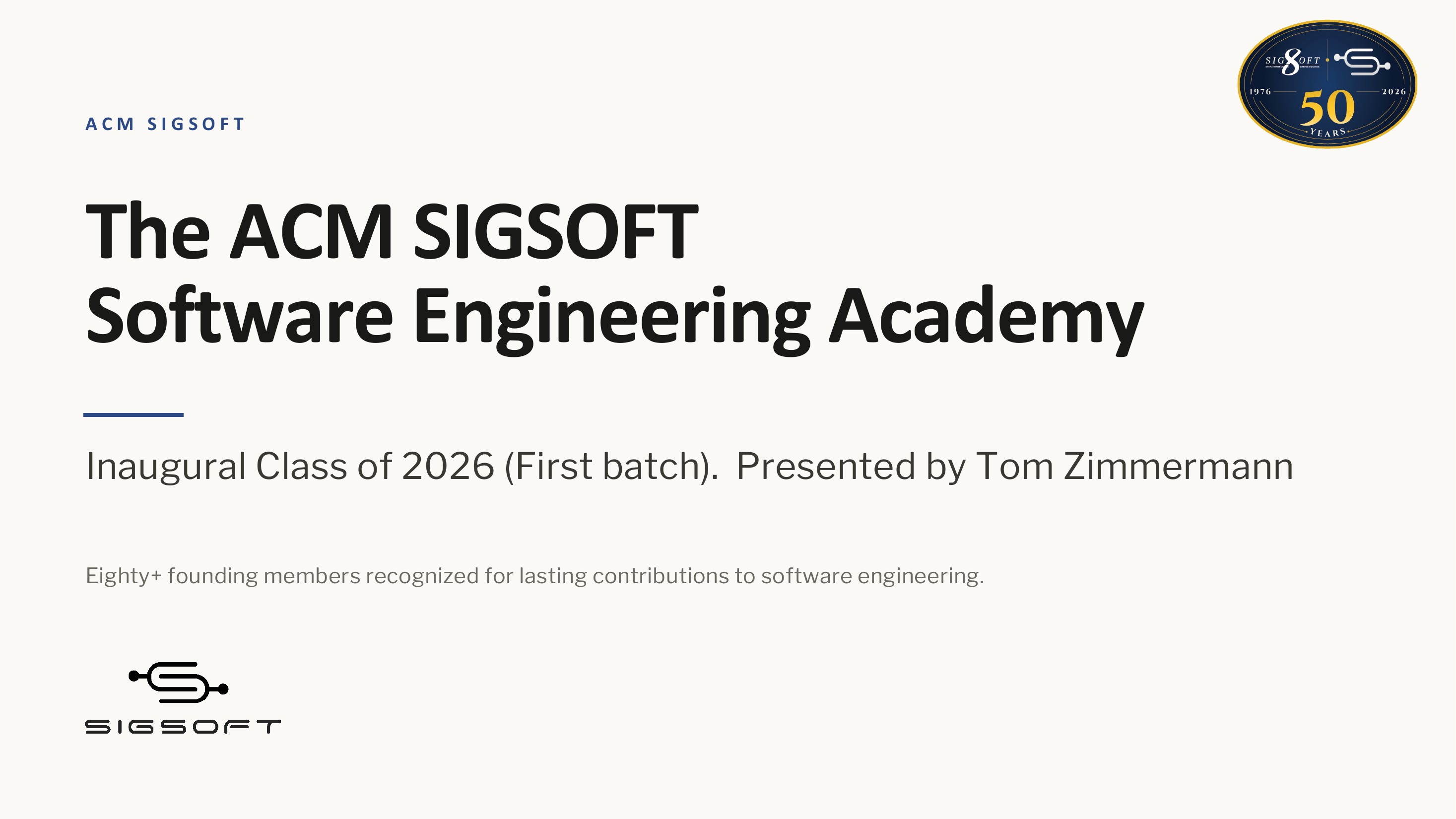 SIGSOFT50 visual frame 16