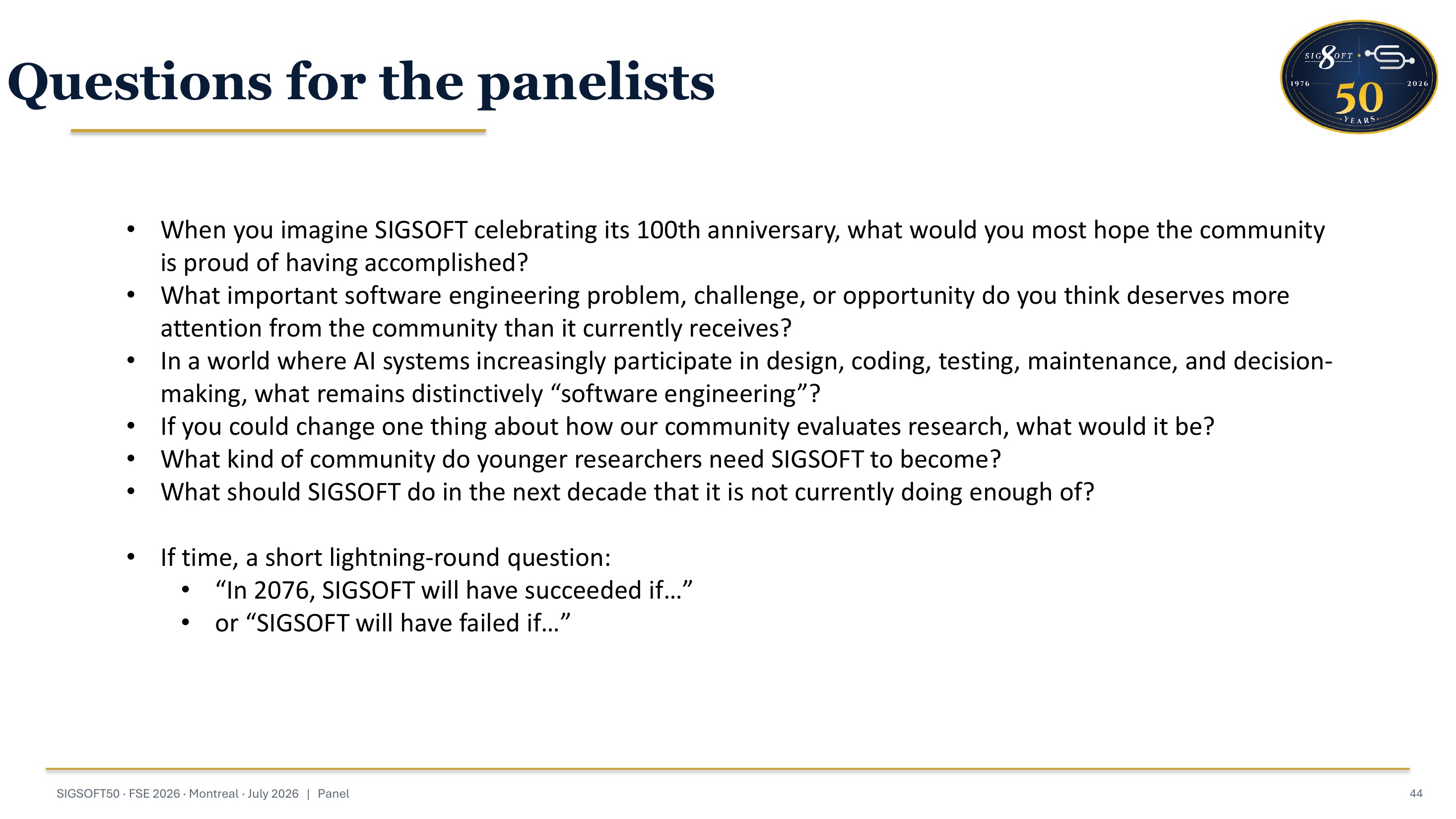 SIGSOFT50 visual frame 57
