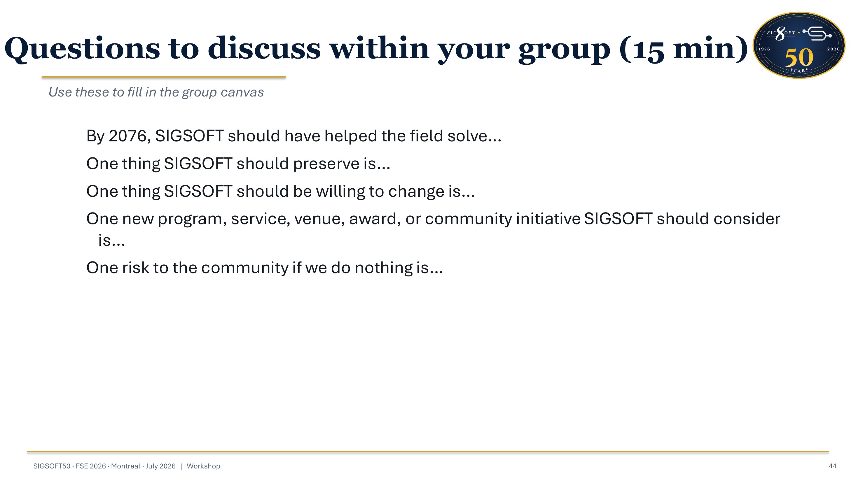 SIGSOFT50 visual frame 62